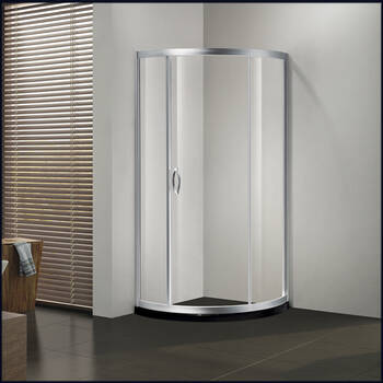 迪玛整体简易淋浴房 推拉门洗澡房钢化玻璃02301 90*90房体6mm 石基