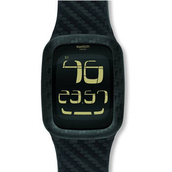 斯沃琪(swatch)手表 touch触摸数码系列电子男士手表热碳surb110 自营