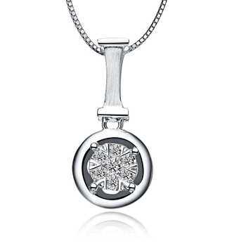 doido-爱度钻石 18k金豪华钻石吊坠- 爱奢华系列 ido