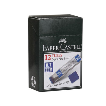 辉柏嘉（Faber-castell）【开学季】铅芯自动铅笔替芯铅笔芯0.7mm（HB）126725 12条装