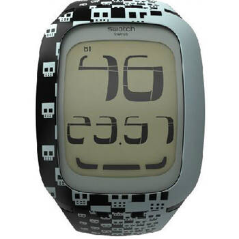 斯沃琪(swatch)手表 touch触摸数码系列电子中性手表骷髅surb101 自营