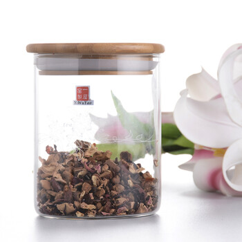 
                                        一屋窑制 一屋窑 耐高温玻璃360ML密封罐茶叶罐储物瓶罐                