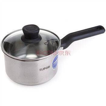 
                                        苏泊尔（SUPOR）奶锅304不锈钢16cm复底汤奶锅煮锅辅食锅明火电磁炉通用ST16Z1                