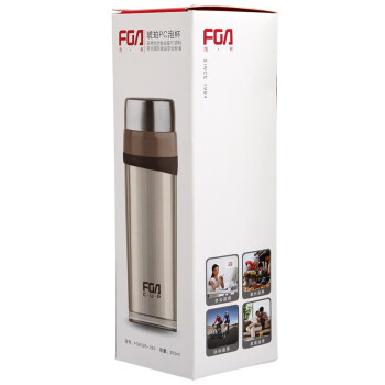 富光FGA 琥珀健康泡茶350ml玻璃水杯 FS6026-350红黑褐色