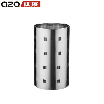 
                                                            庆展 不锈钢筷子筒餐具厨具筒沥水筷子笼厨房置物架沥水篮 筷笼                