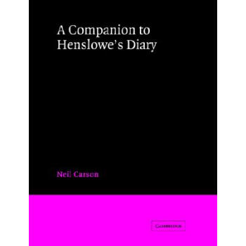 【】A Companion to Henslowe's Diary