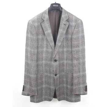 versace范思哲花格浅色(休闲)单西服