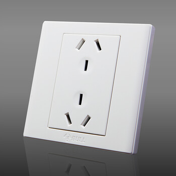 公牛 墙壁开关插座面板 六孔插座 三三插 6孔插座10a 86型 g05z233【