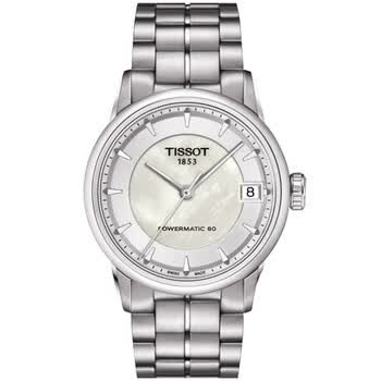 天梭tissot女表豪致系列机械手表t086.207.11.111.00