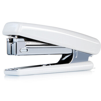 得力（deli）(deli)10#耐用订书机/订书器 尾部自带起钉器 蓝色