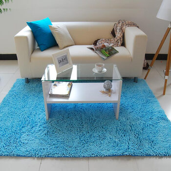 
                                        FOOJOHOME 蹭蹭垫 门垫  简约现代地垫 小兔子-驼底 40*60cm                