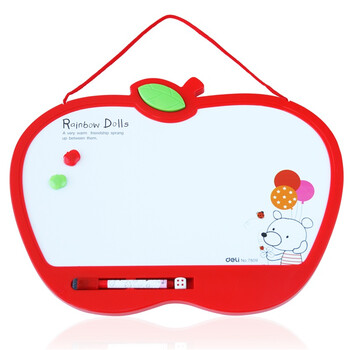 得力(deli)7809 苹果造型290*390mm儿童画板 涂画板 书写板 涂鸦板