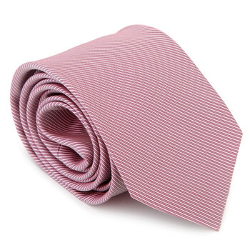 calvin klein 卡文克莱 男款暗粉色斜纹真丝领带 rn121148