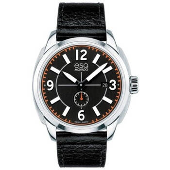 esq by movado 摩凡陀 男士时尚休闲石英表 7301410 黑色