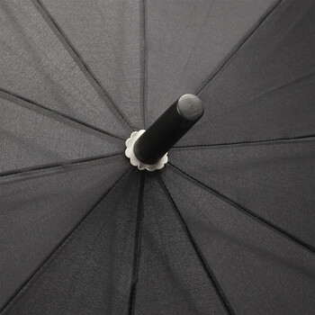 
                                        
                                        天堂 碰击布加大加固直杆自开晴雨伞193E黑色                