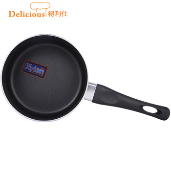 
                                        得利仕（delicious） 16cm炫彩奶锅不粘带盖烹饪锅具 燃气/电磁炉通用少油烟 中国红                