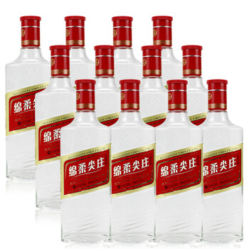 五粮液白酒 绵柔尖庄42度500ml 12瓶装