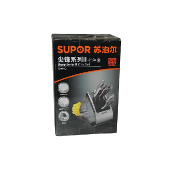
                                        苏泊尔（SUPOR） 不锈钢菜刀切片刀剁骨刀厨师刀水果刀磨刀棒厨房剪七件套刀T0914Q                