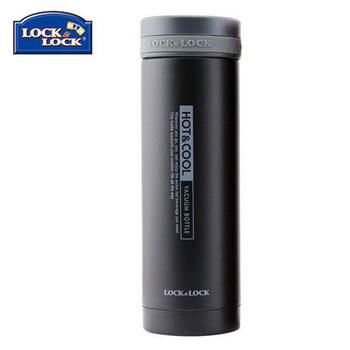 乐扣乐扣/locklock 保温杯茶杯LHC系列不锈钢车载杯情侣杯办公杯水杯 各种组合可选 情侣装 红色加黑色
