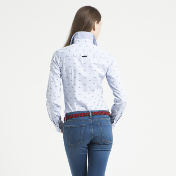 TOMMY HILFIGER 细条纹航海风格商务休闲长袖衬衫 | 1M87625412JS 460浅蓝色 6