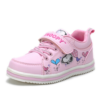 史努比 春秋款儿童女鞋 韩版公主鞋 四季休闲运动鞋 snq5035 黑色 32