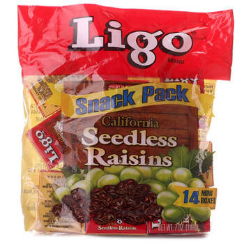 美国进口ligo利高牌无籽葡萄干198g