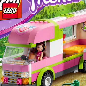 lego乐高益智拼插积木玩具 女孩系列 冒险露营3184