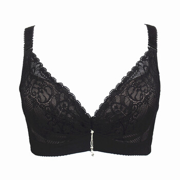 澳娜芬 深v薄杯 侧收聚拢文胸内衣 8703 黑色 70b