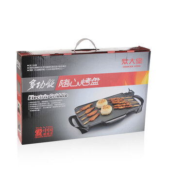 
                                        炊大皇 烧烤电器不沾电煎锅烤鱼烤肉电热盘随心电烧烤盘电热锅                
