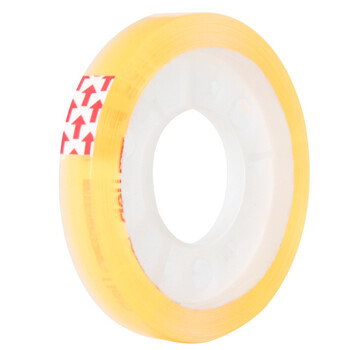 得力（deli）易撕彩色透明胶带 8mm*30y高粘小胶带 开学必备学习用品 学生文具 12卷/筒 办公用品 30007