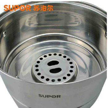 
                                        苏泊尔（SUPOR） 蒸锅30cm味鲜不串味蒸锅SZ30E1三层304不锈钢蒸馒头锅                