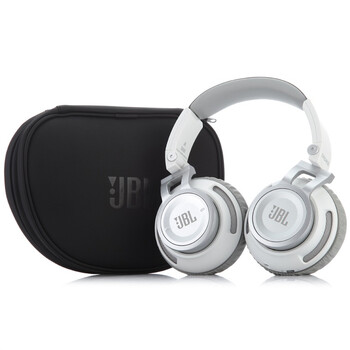 JBL S500 头戴式 立体声音乐耳机 线控带麦 HiFi音效 白色