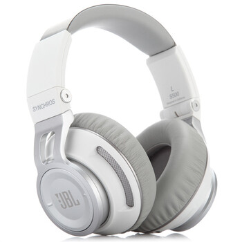 JBL S500 头戴式 立体声音乐耳机 线控带麦 HiFi音效 白色