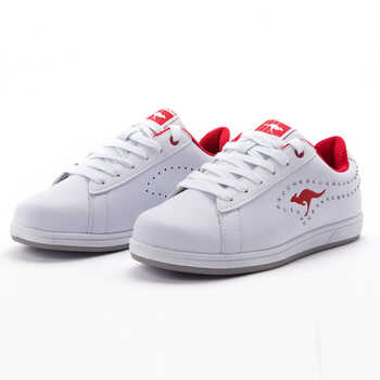 kangaroos/袋鼠2013新款 女士鞋子 女休闲运动 中帮板鞋 白色 39
