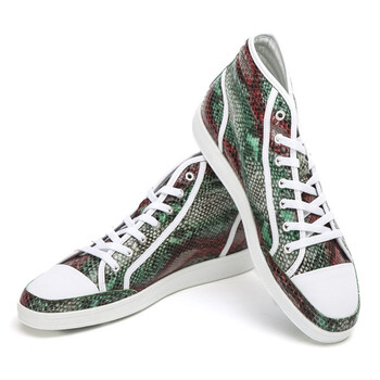 dirk bikkembergs男红绿蛇纹高帮运动鞋 dbr101759 39