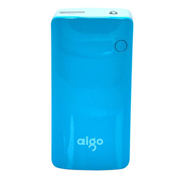 aigo 7000毫安 FB7000 蓝色 数字显示 小巧便携 聚合物移动电源/充电宝  