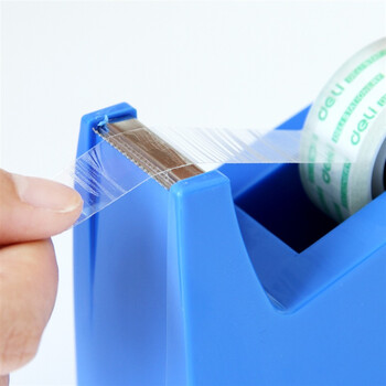 得力(deli)中号胶带座切割器封箱器(胶带宽度 ≤18mm) 蓝色810 得力(deli)中号胶带座切割器封箱器(胶带宽度 ≤18mm) 蓝色810