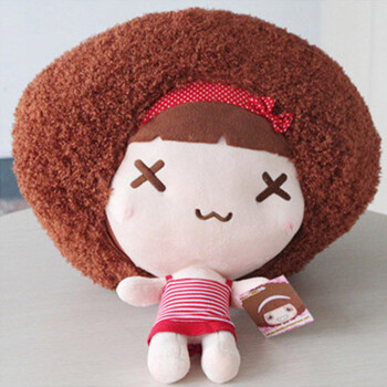 公仔抱枕 靠枕 靠垫 hello菜菜朋友 家居可爱玩偶 情人节礼物 叉叉眼