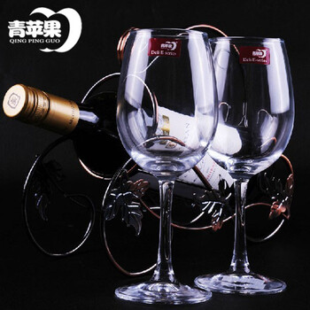 
                                        青苹果红酒杯高脚杯酒杯酒具套装 2只350ml装                