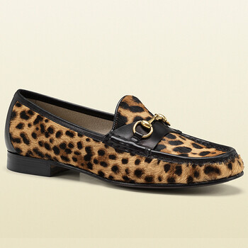 gucci/古驰 2013新品 女士真皮平底瓢鞋 312457 ckoc0 8060 豹纹 36