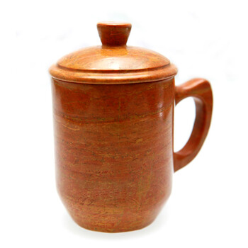 圣川 泗水泗滨砭石养生茶杯水杯 精品级