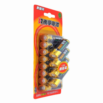 
                                                                                南孚(NANFU)5号电池12粒 五号碱性 聚能环3代 适用玩具血压计血糖仪挂钟键盘遥控器等                