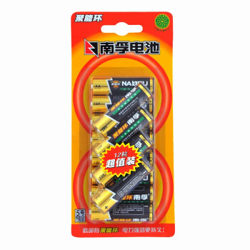 
                                                                                南孚(NANFU)5号电池12粒 五号碱性 聚能环3代 适用玩具血压计血糖仪挂钟键盘遥控器等                