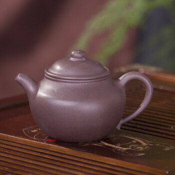素芳轩 宜兴全手工紫砂壶泡茶壶紫沙壶茶具 紫泥手拉胚002 150ml
