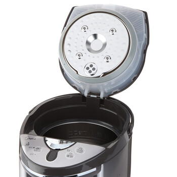美的（Midea）电热水瓶5L 304不锈钢电水壶 2温控电热水壶 双层拉丝烧水壶 PF301-50G