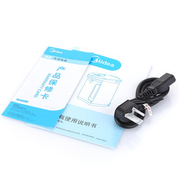 美的（Midea）电热水瓶5L 304不锈钢电水壶 2温控电热水壶 双层拉丝烧水壶 PF301-50G