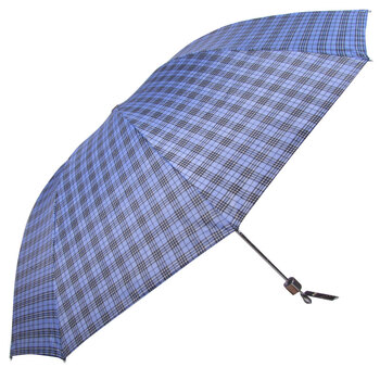 
                                                            天堂伞  三折聚酯纤维格子雨伞 防风防雨钢骨双人晴雨伞3309E格 蓝色系列 格子随机                