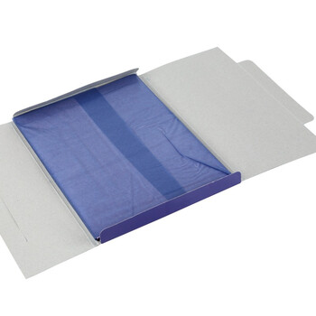 齐心（COMIX）16K经济耐用薄型双面复写纸(18.5*25.5cm) 100张/盒 财务用品 办公用品 蓝D4016