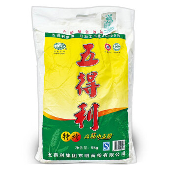 面粉"五得利"特精高筋小麦粉5kg