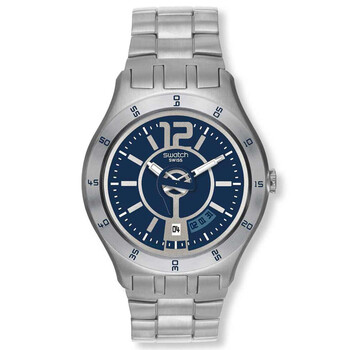 斯沃琪(swatch)金属系列石英表男士手表 yts404g圆形表盘钢带潮流时尚